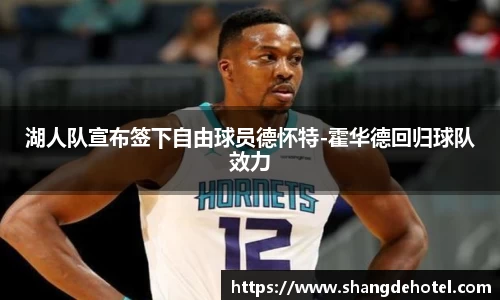 湖人队宣布签下自由球员德怀特-霍华德回归球队效力